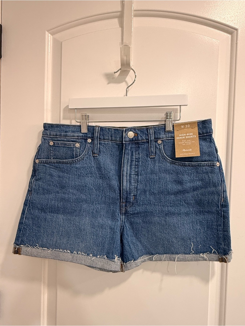Madewell High-Rise Denim Shorts - Blue